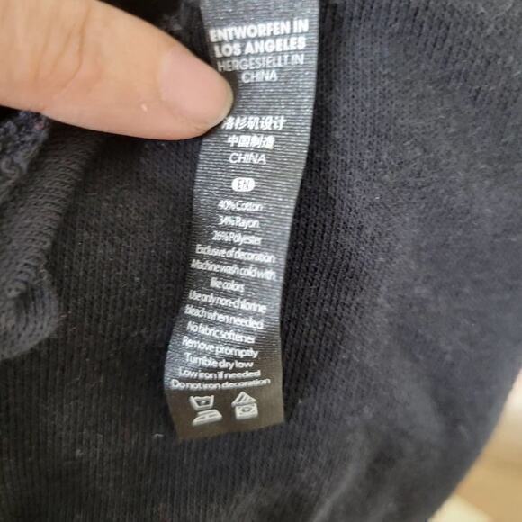 NWT Wildfox Sweat Halo Pullover Black Hoodie Small - Picture 9 of 10